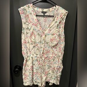 Apt. 9 Floral Button-Down Romper